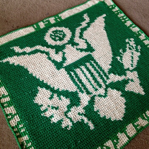 US Army Crochet Blanket