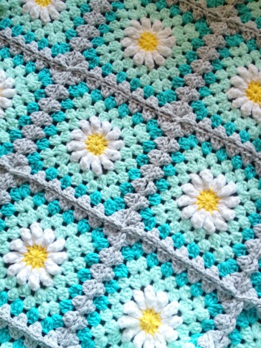 Square Blooms Color Daisy